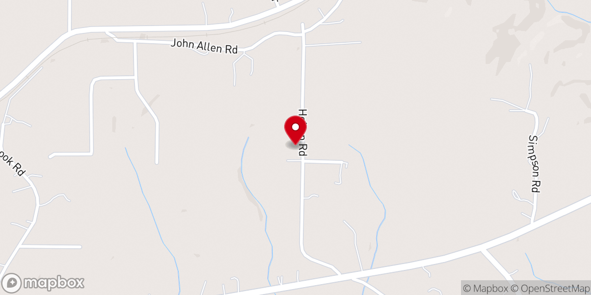 Map showing location of Kingdom Rock Family Worship Center