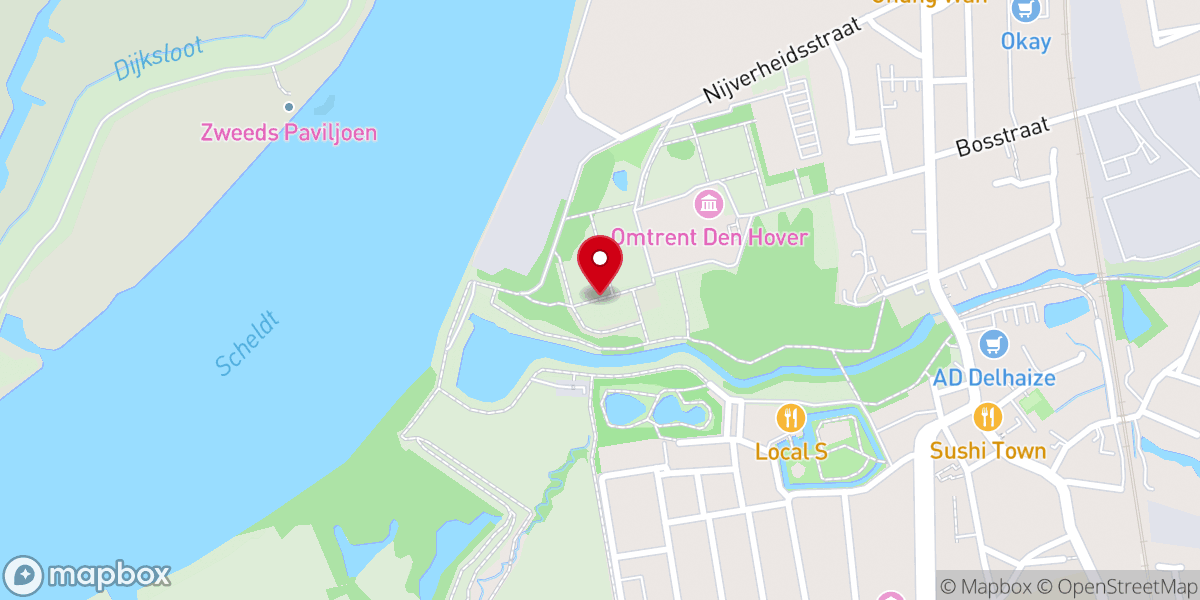 Map showing location of Abdijpark