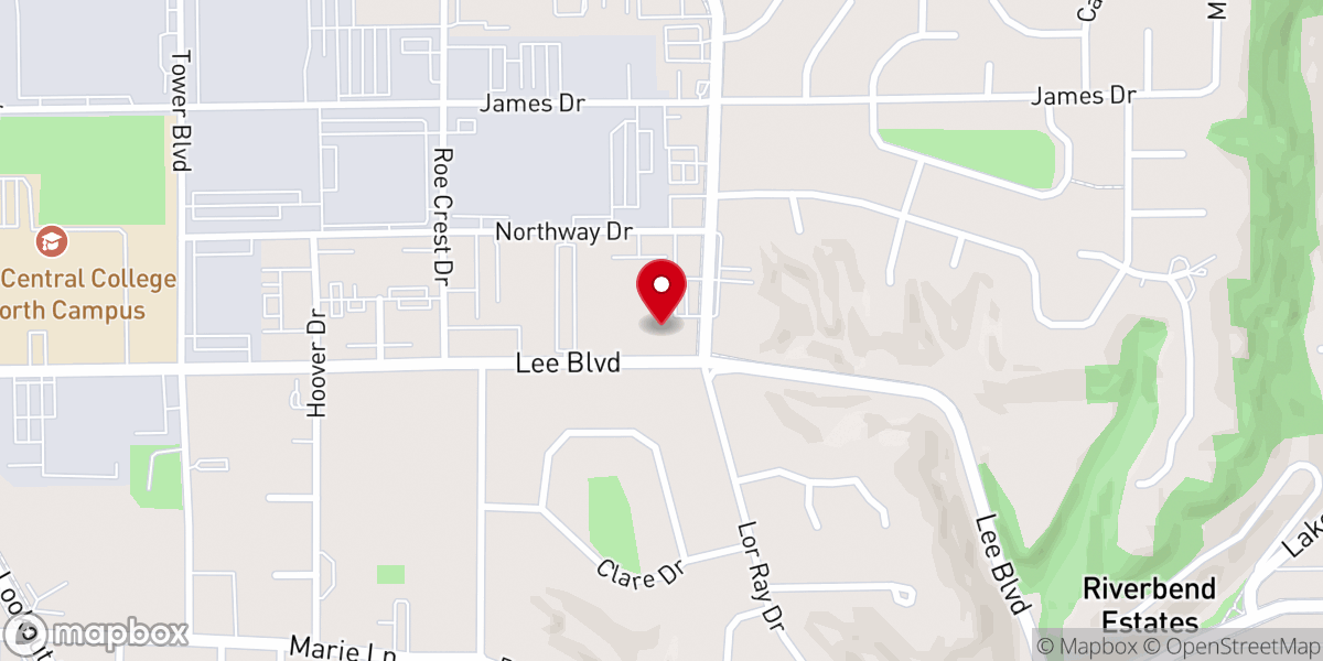 Map showing location of Messiah Lutheran Church