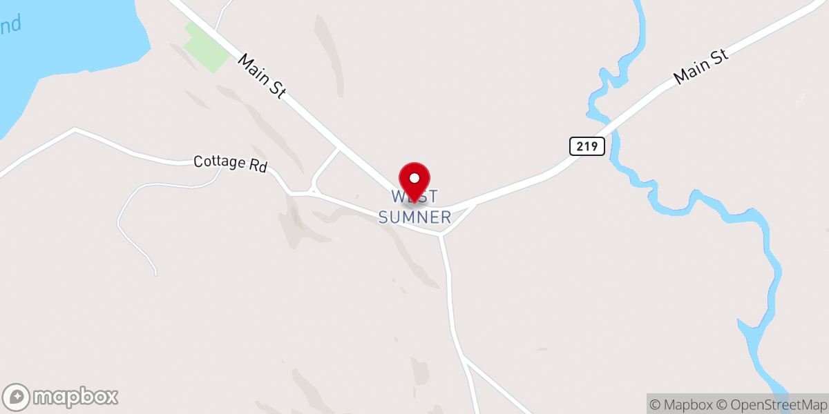 Map showing location of West Sumner