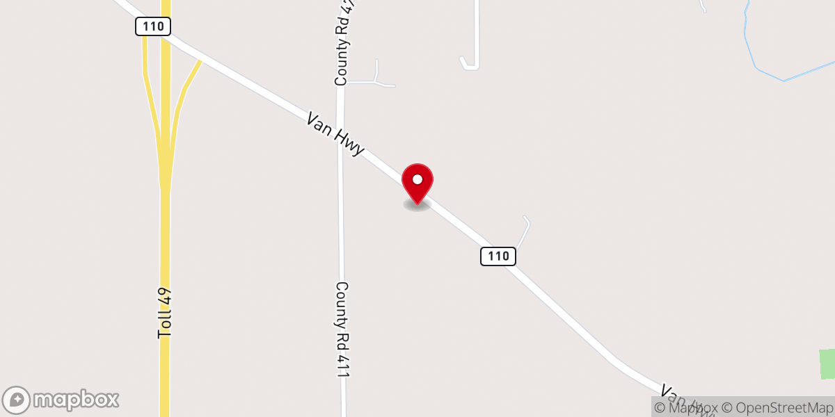 Map showing location of Fairview Baptist Church