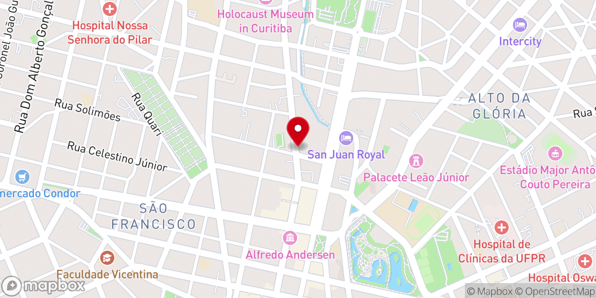 Map showing location of Estacionamento da Assembléia de Deus