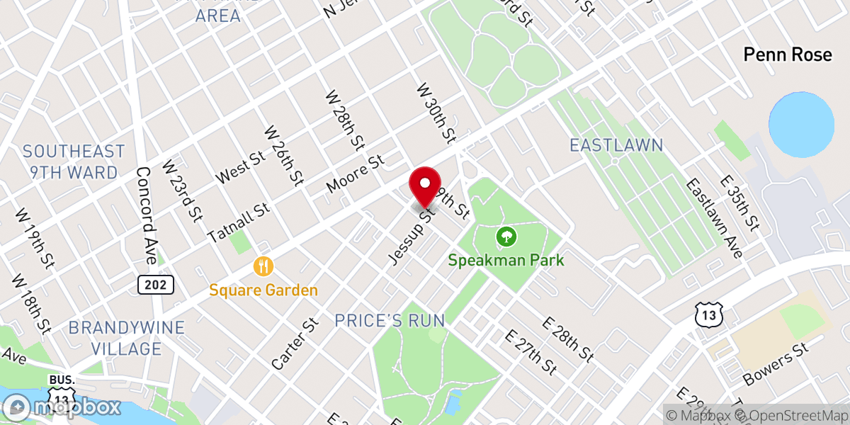 Map showing location of Mt Zion Aump Church