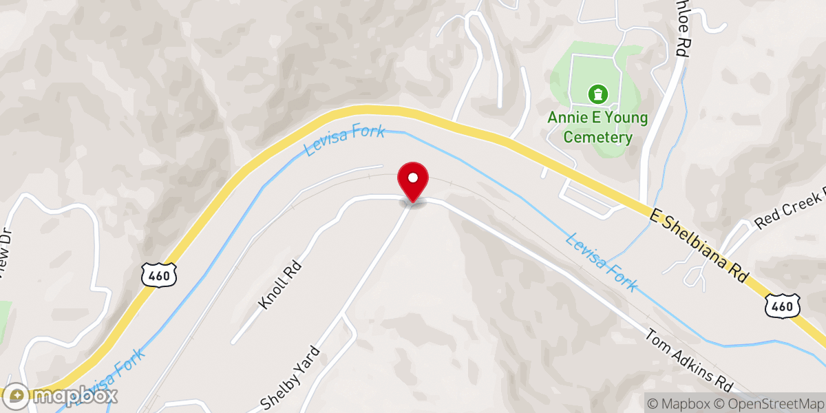 Map showing location of Shelby United Methodist Church