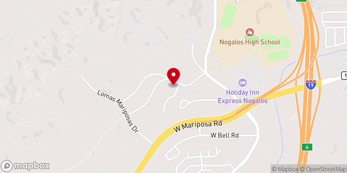 Map showing location of El Mesias United Methodist Church
