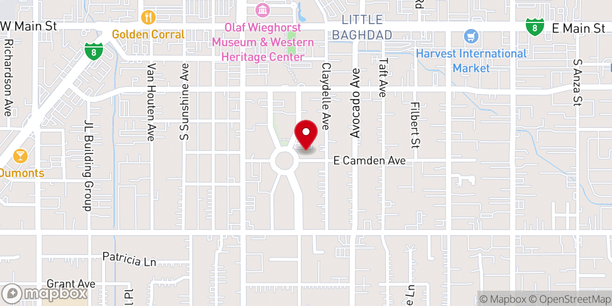 Map showing location of Blessed Trinity Church