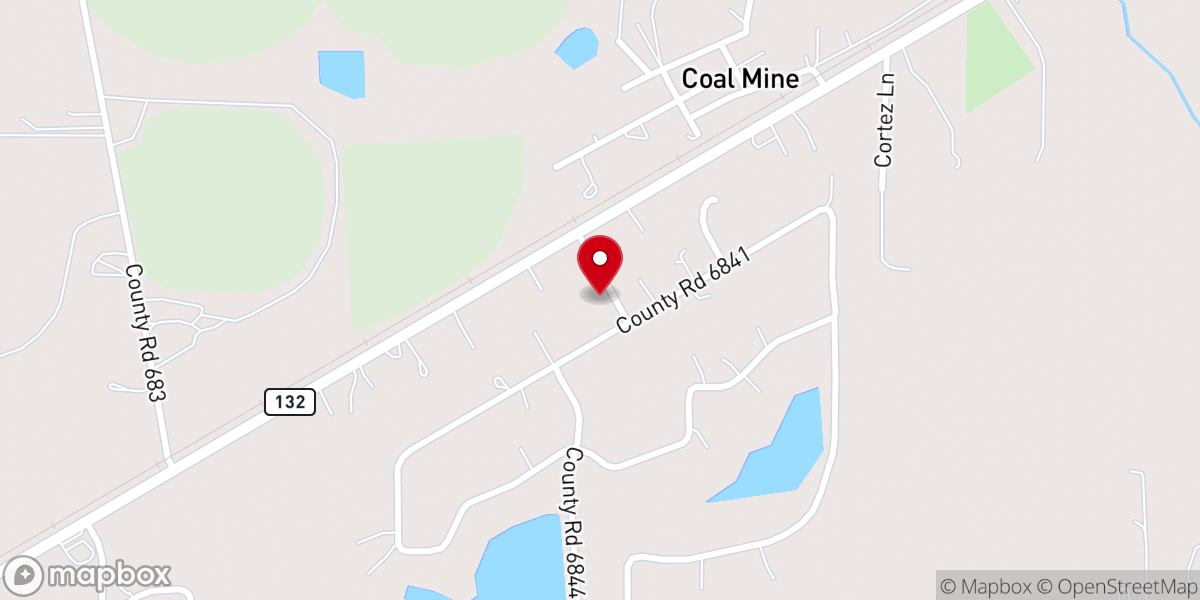Map showing location of Lytle Resurrection Baptist Church