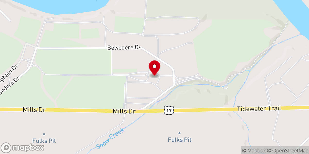 Map showing location of Belvedere Plantation