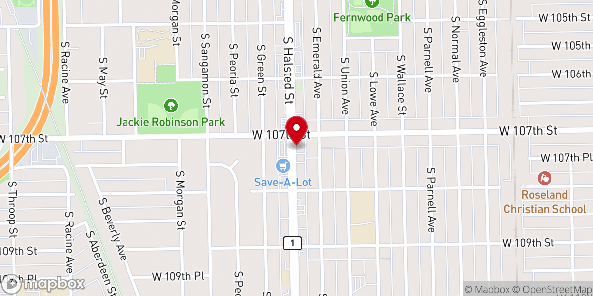 Map showing location of Bellevue Ministry Center