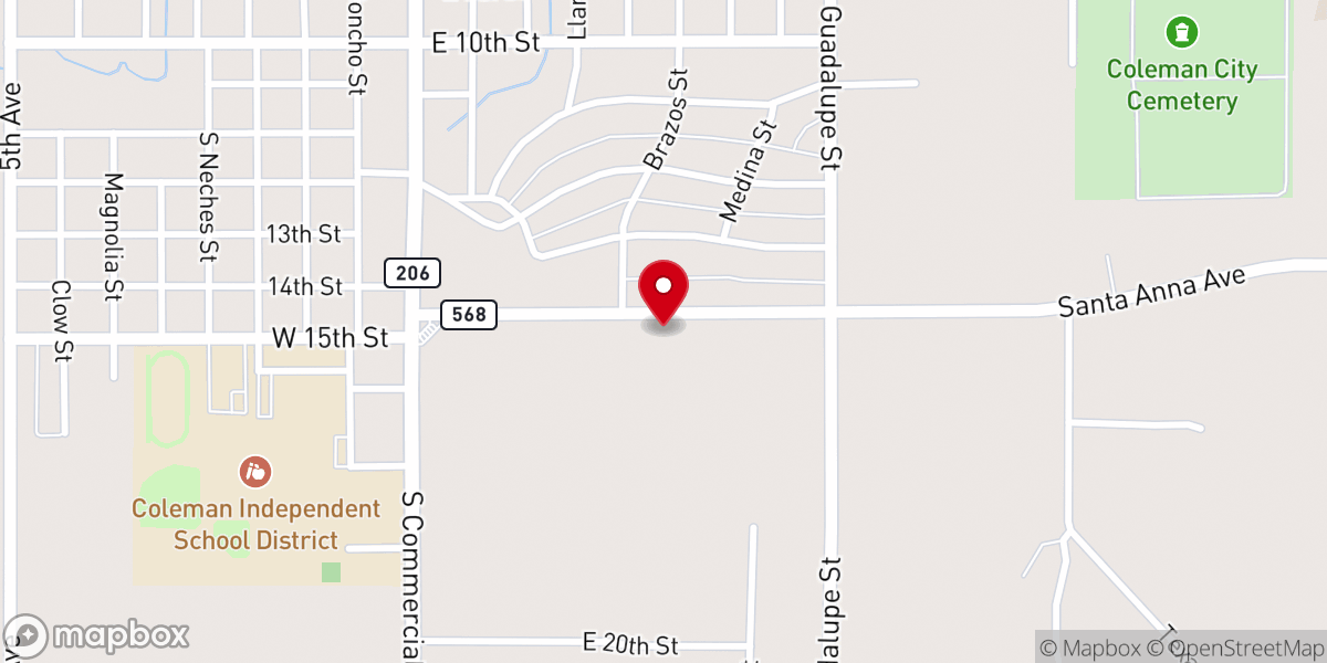 Map showing location of United Pentecostal Church