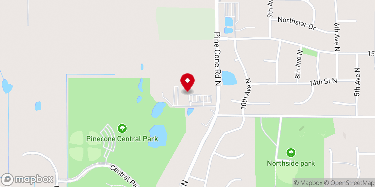 Map showing location of The Waters Church