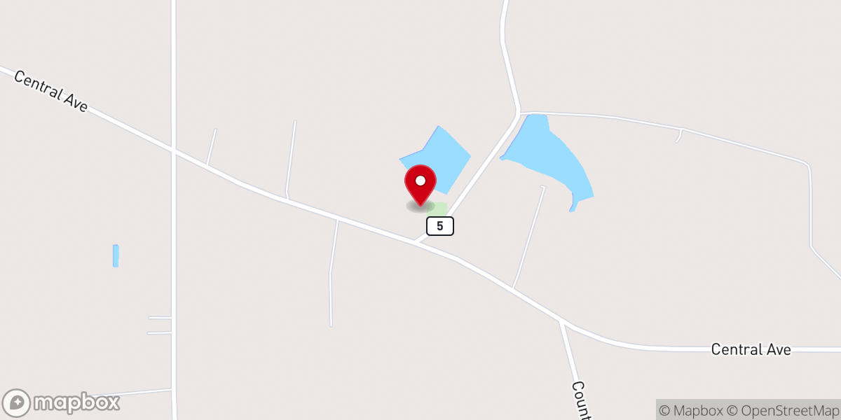 Map showing location of Mars Hill Primitive Baptist Church