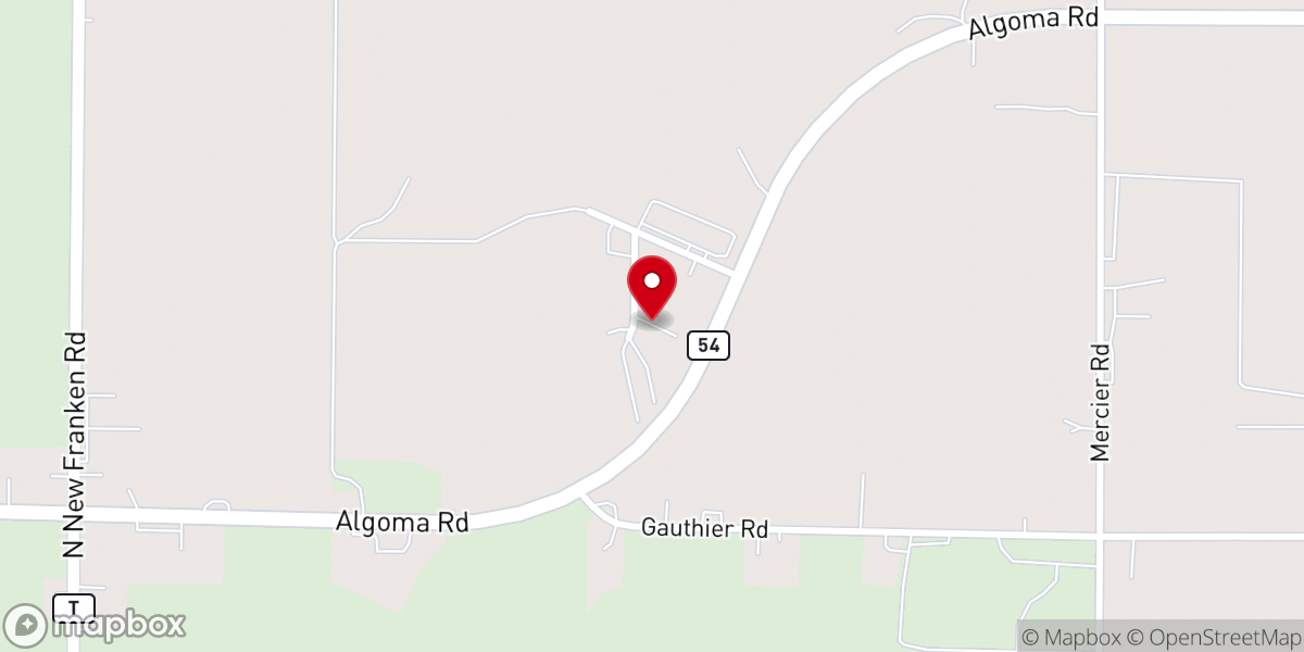 Map showing location of Grace Bible Church