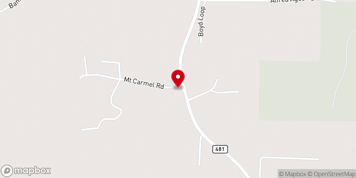 Map showing location of MT.CARMEL MISSIONARY BAPTIST CHURCH