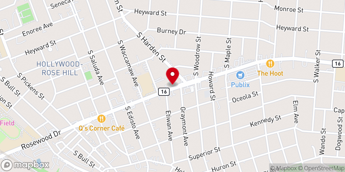 Map showing location of Grace Church