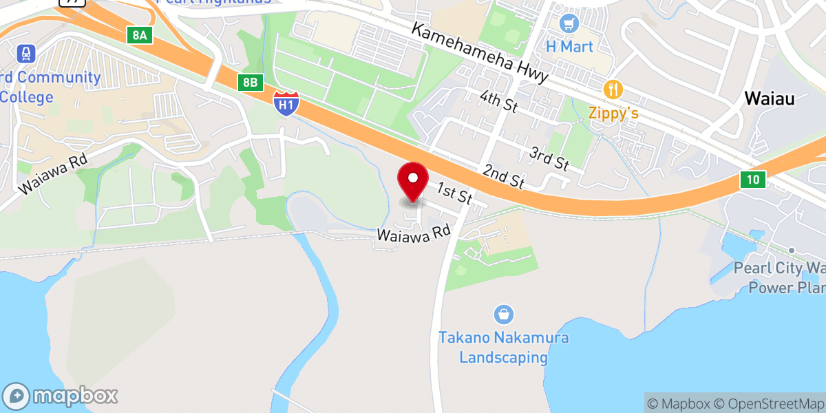 Map showing location of Peniel Pearl Gates Church