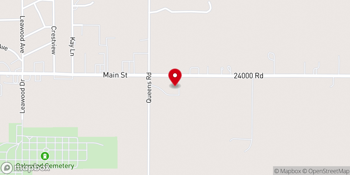 Map showing location of Foursquare Church
