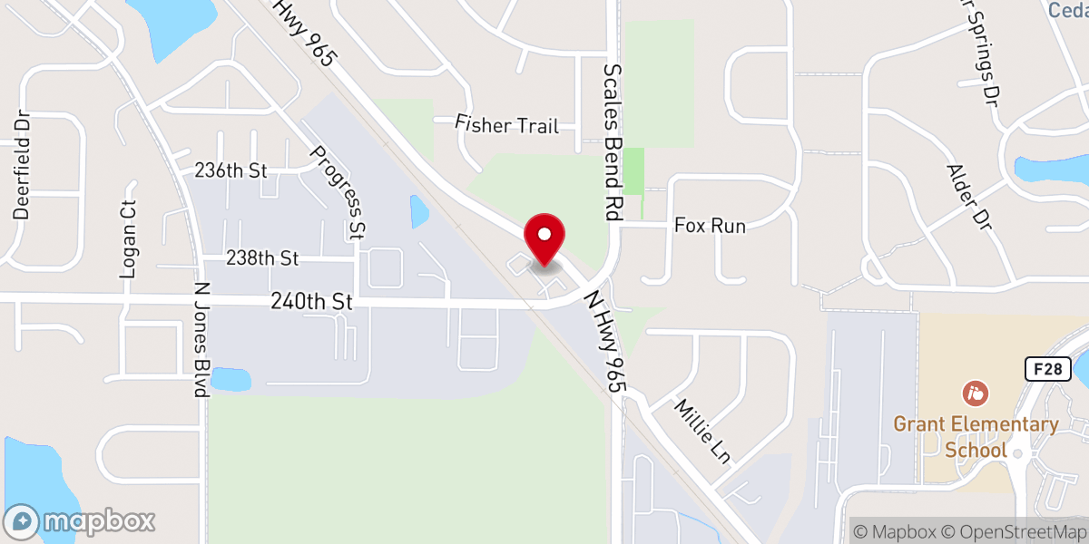 Map showing location of Holy Trinity Lutheran Church