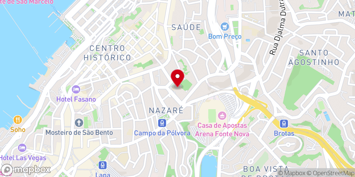 Map showing location of Igreja e Convento de Santa Clara do Desterro