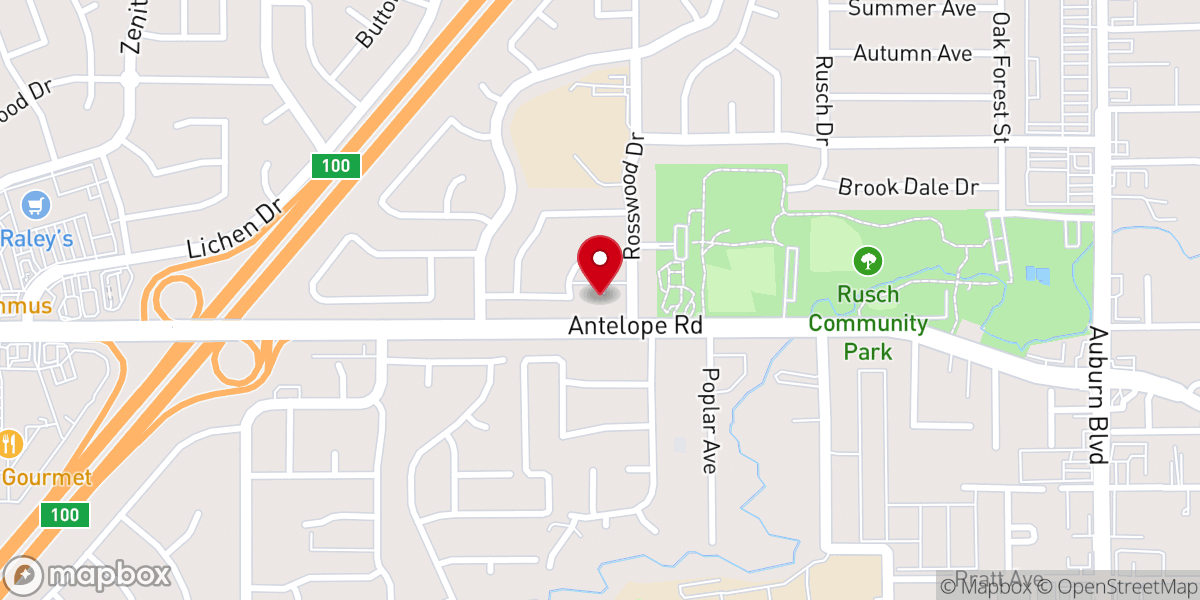Map showing location of Messiah Lutheran Church