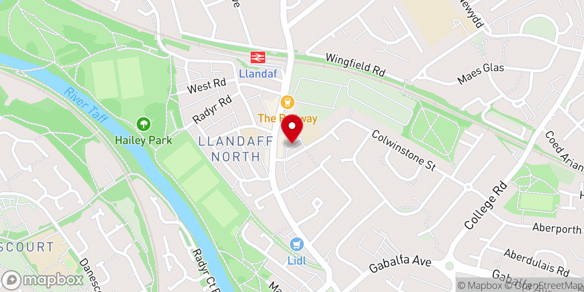 Map showing location of IPC Cardiff - Pentecostal Church - Malayalam & English Services
