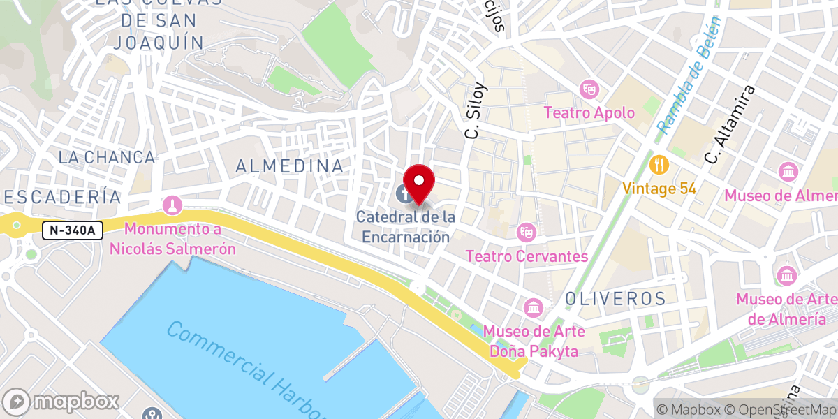 Map showing location of Casa de los Puche | Hermandad del Prendimiento