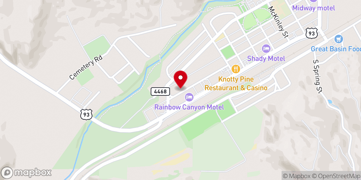 Map showing location of Agape Baptist Church