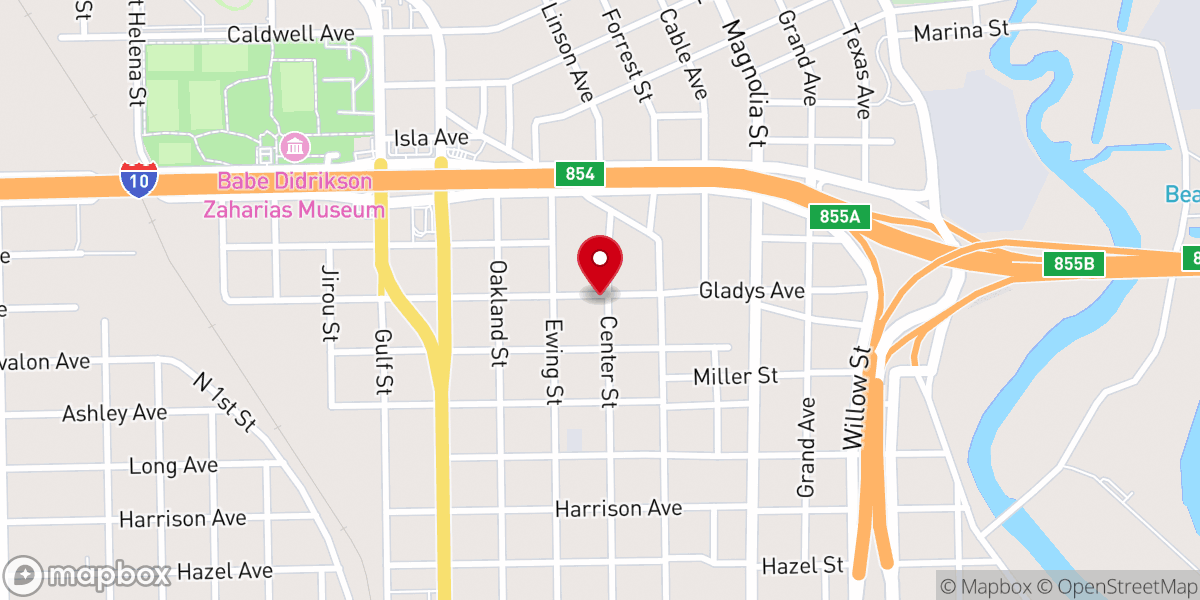 Map showing location of Mt Rose Baptist Church