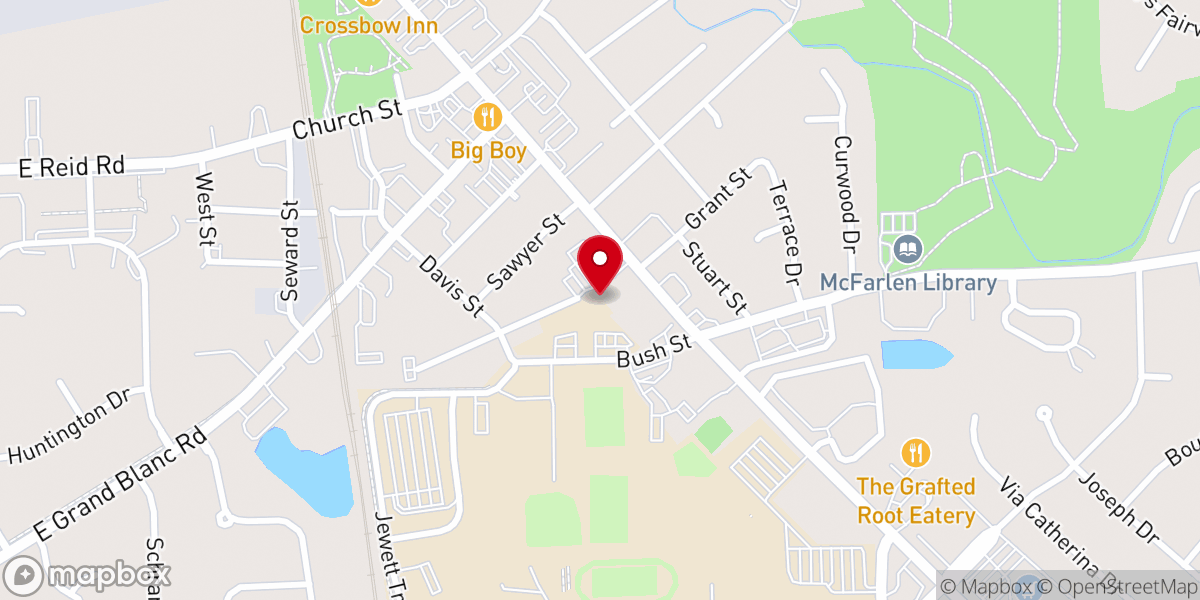 Map showing location of Holy Family Catholic Preschool