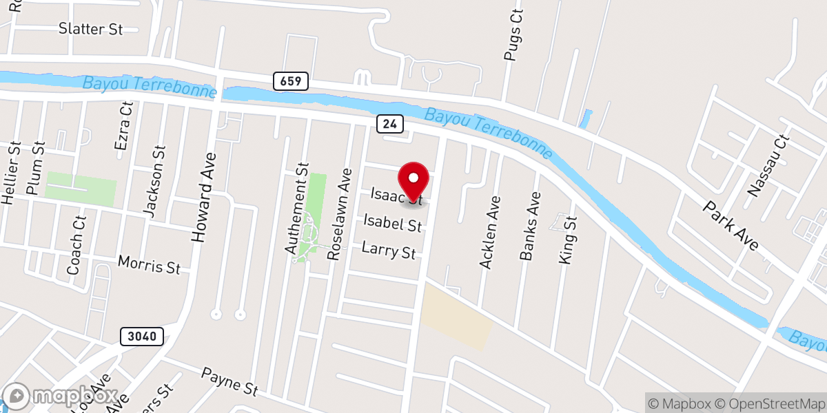 Map showing location of Residence Baptist Church