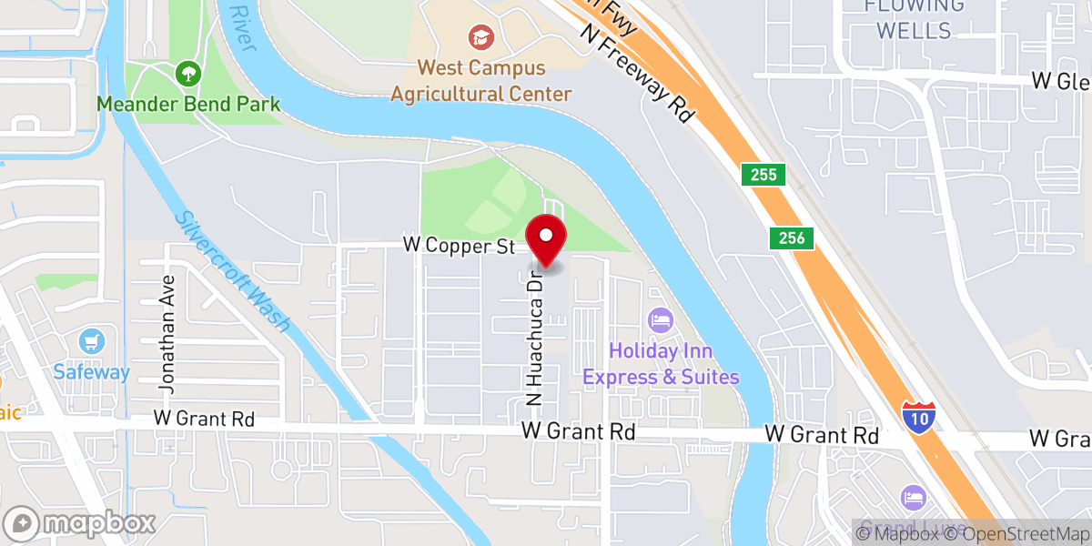 Map showing location of Fuente de Vida - Centro Familiar