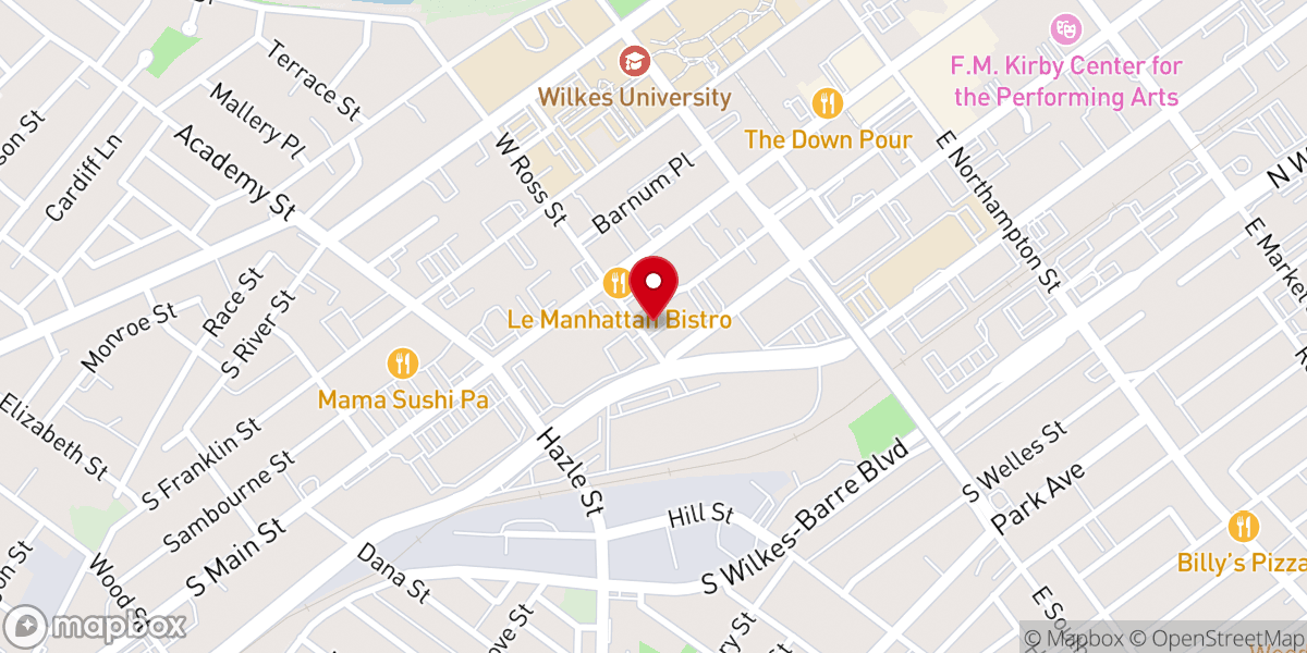 Map showing location of Annunciation Greek Orthodox Church