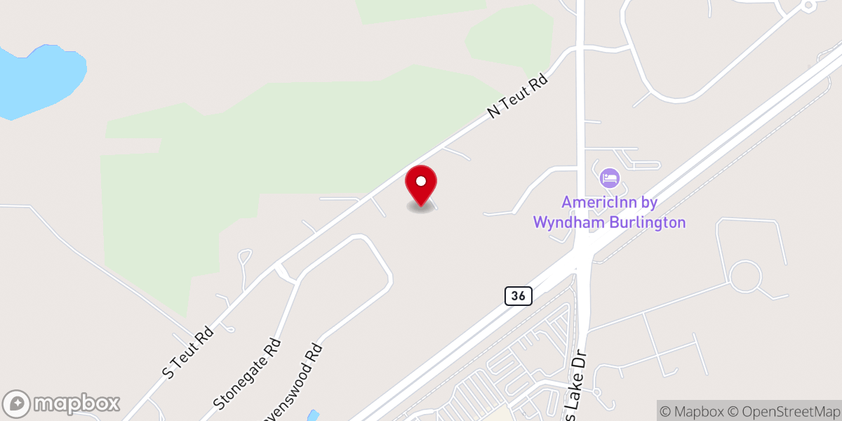 Map showing location of Emmanuel Baptist Church