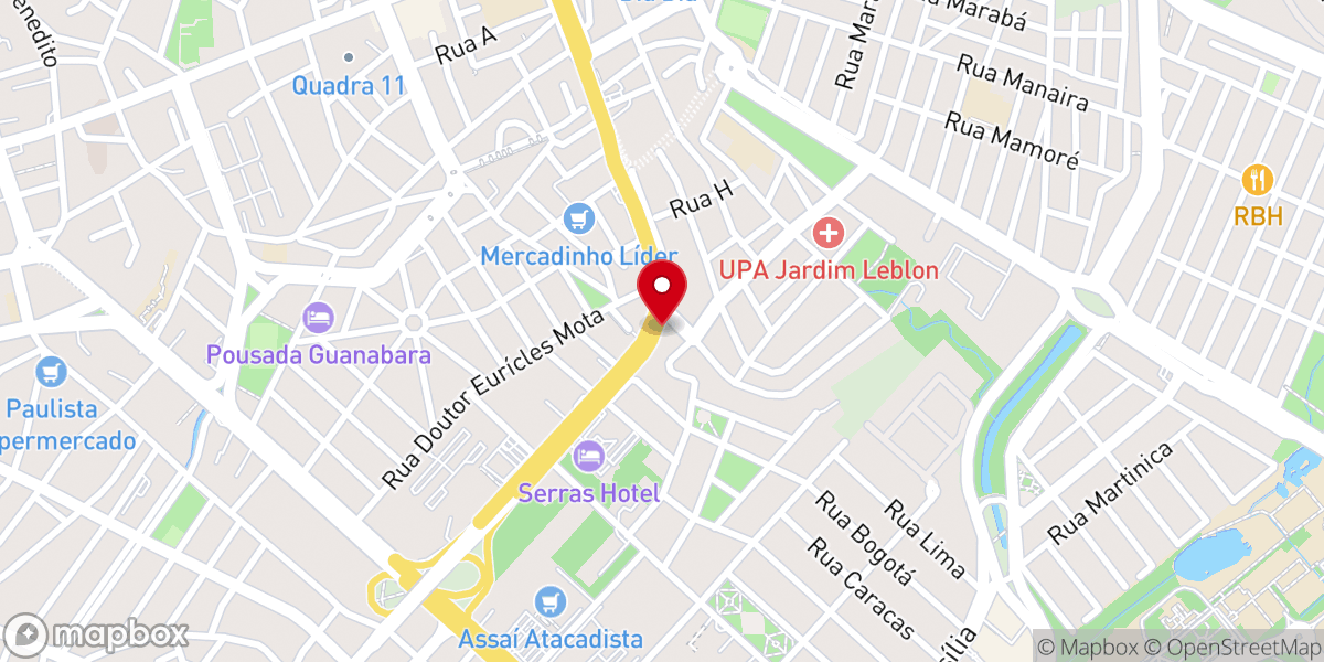 Map showing location of Igreja El Shaddai Comunidade Cristã