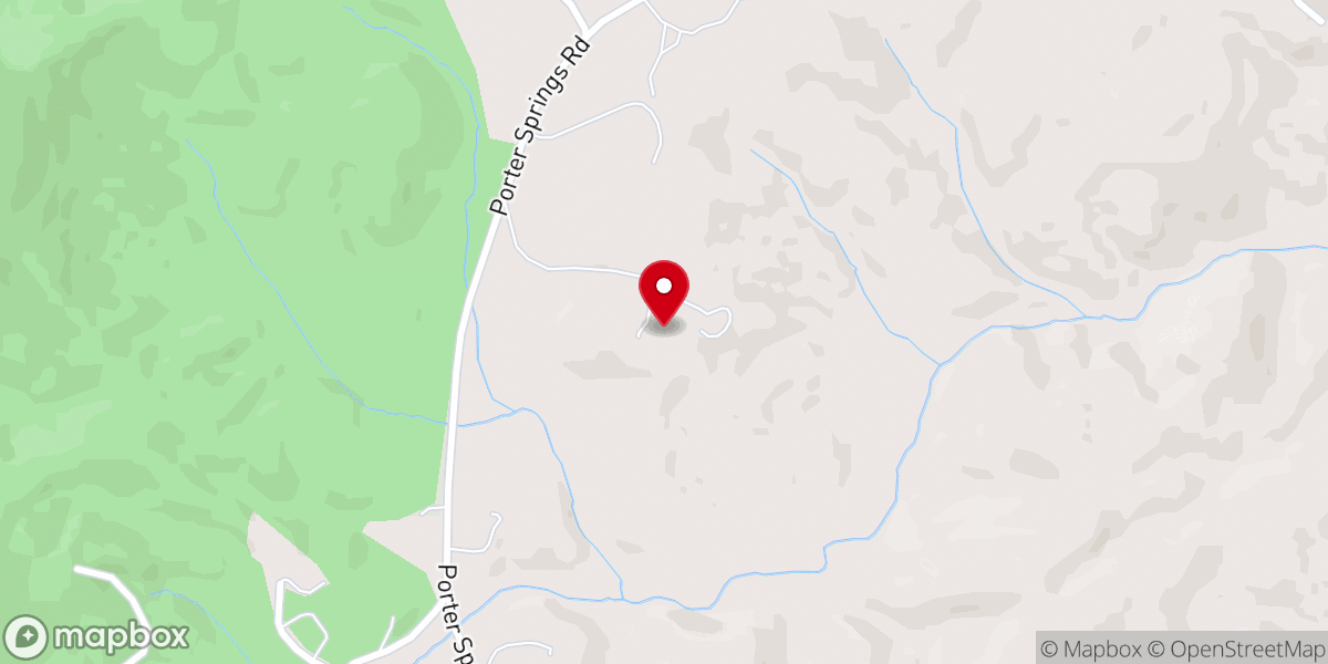Map showing location of White Oaks Vineyard