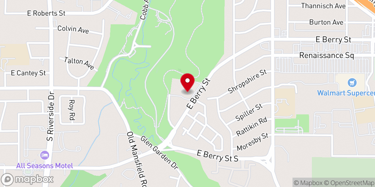 Map showing location of First Saint John Cathedral