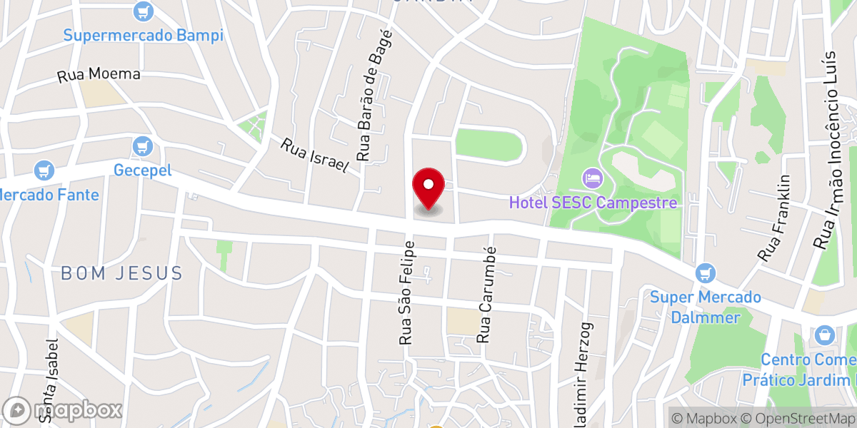 Map showing location of Paróquia Senhor Bom Jesus
