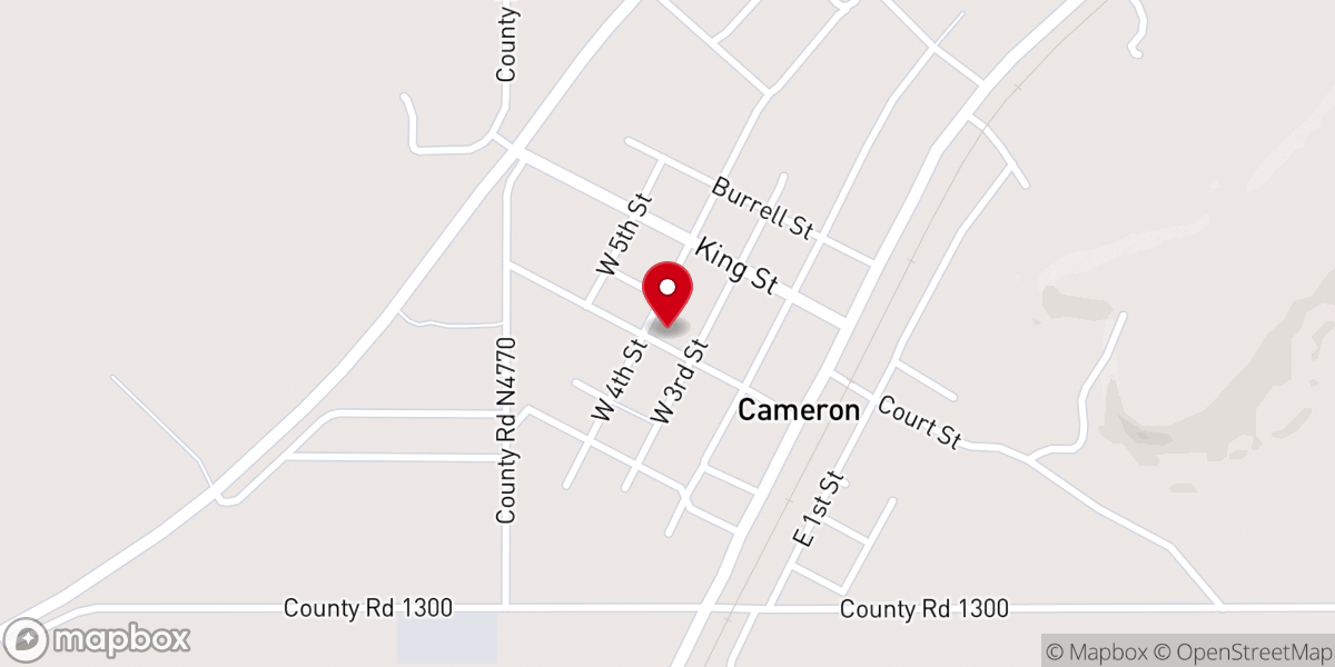Map showing location of United States Postal Service