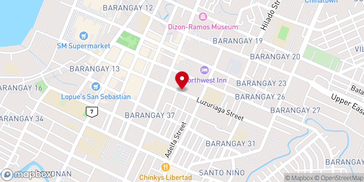 Map showing location of World Mission Society Church of God — Bacolod