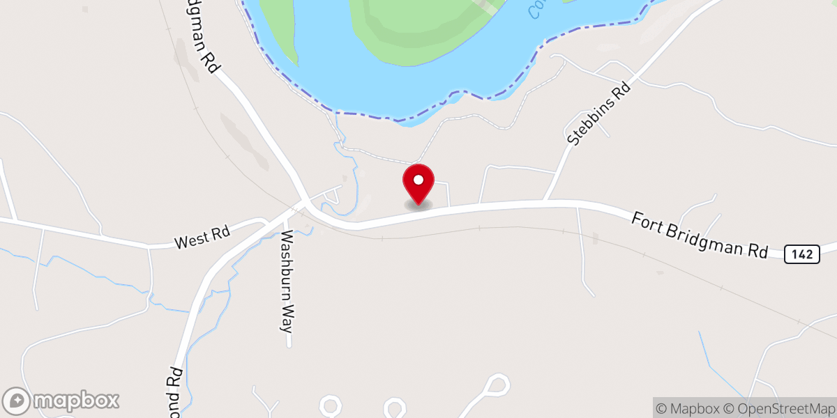 Map showing location of Vernon Union Church
