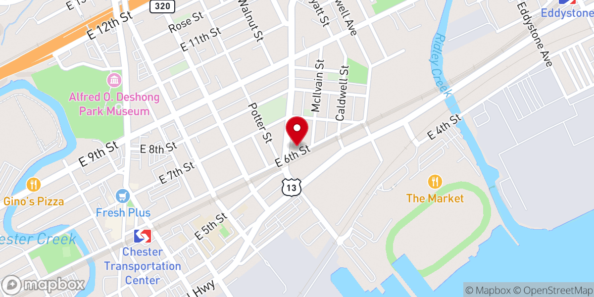 Map showing location of Iglesia Fuente En La Roca Inc