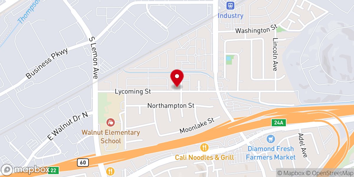 Map showing location of Evangelical Free Church of Walnut