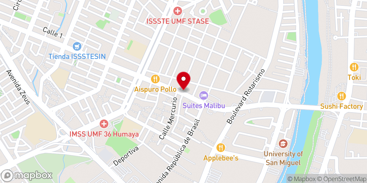 Map showing location of Cuarta Iglesia Apostolica De La Fe En Cristo Jesus