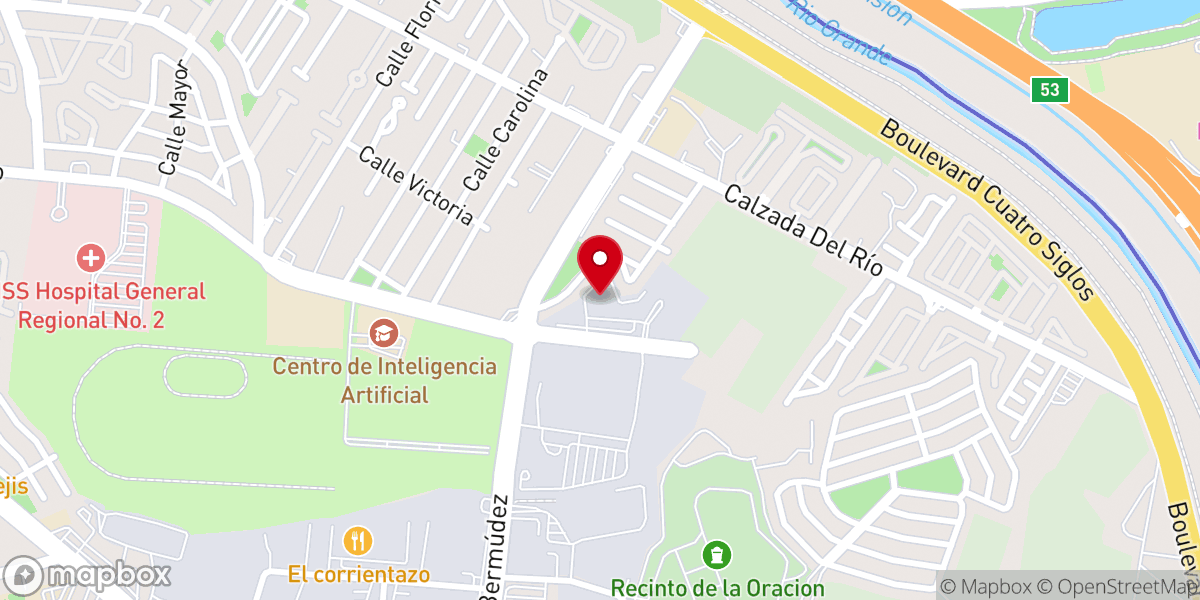 Map showing location of Iglesia Gracia Soberana Cd. Juárez