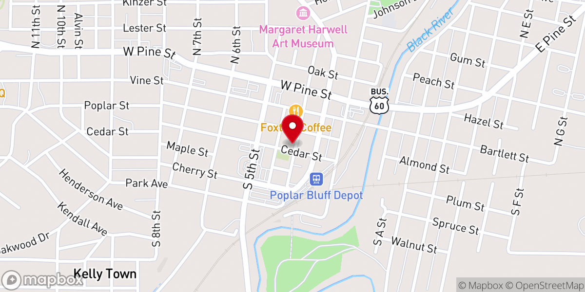 Map showing location of St Vincent De Paul Food Pantry