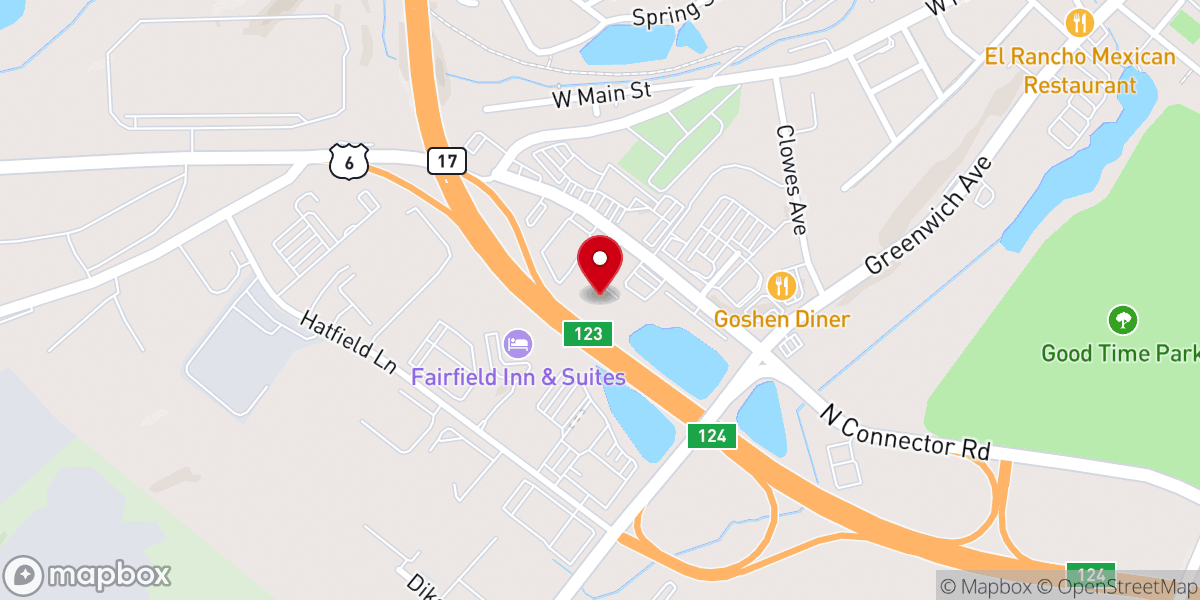 Map showing location of Catholic Charities Community