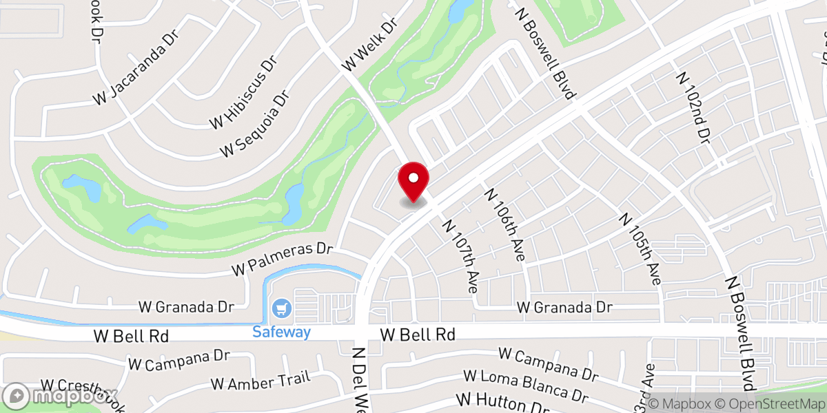 Map showing location of American Lutheran Church of Sun City