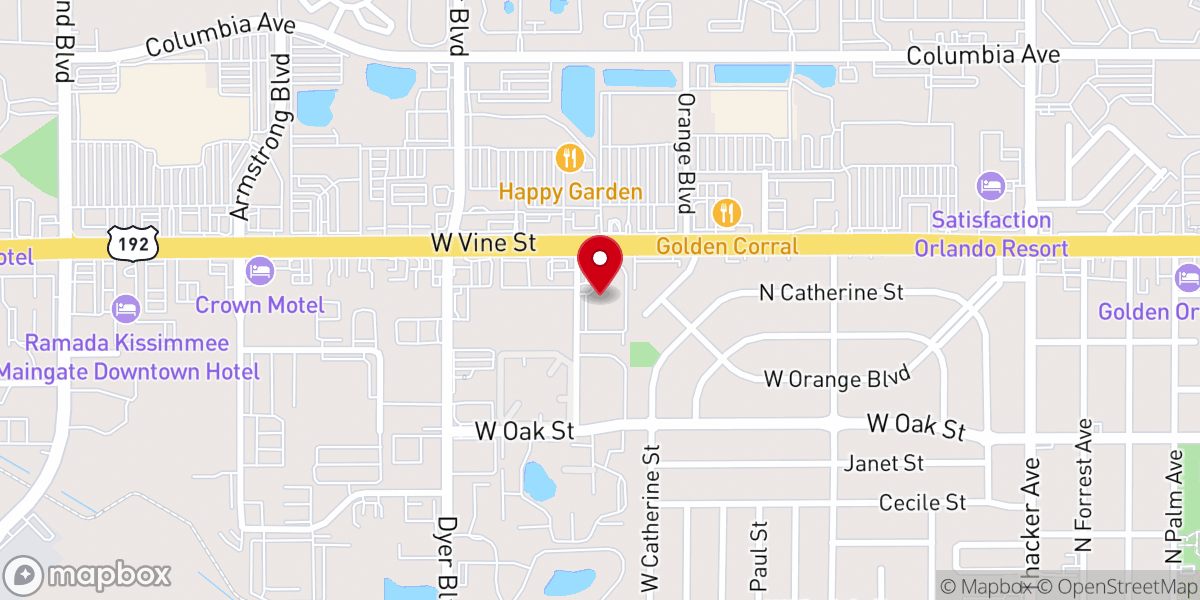 Map showing location of Trinity Lutheran Church (ELCA)