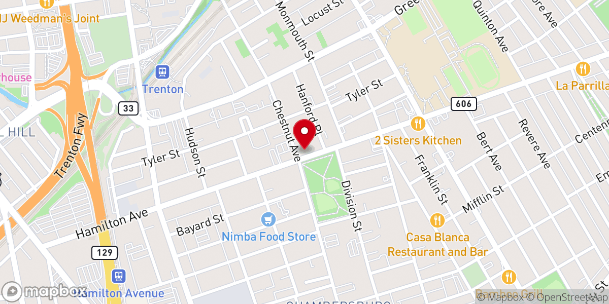 Map showing location of New Hope Church Of God