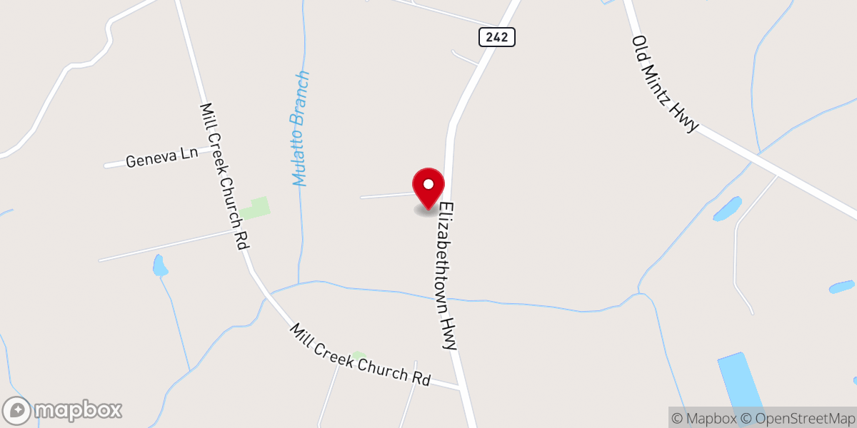 Map showing location of Roseboro Church of God of Propechy